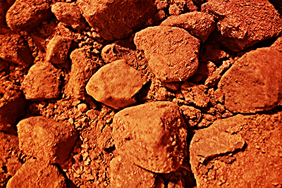 Earthy Goodies edible red just dirt.